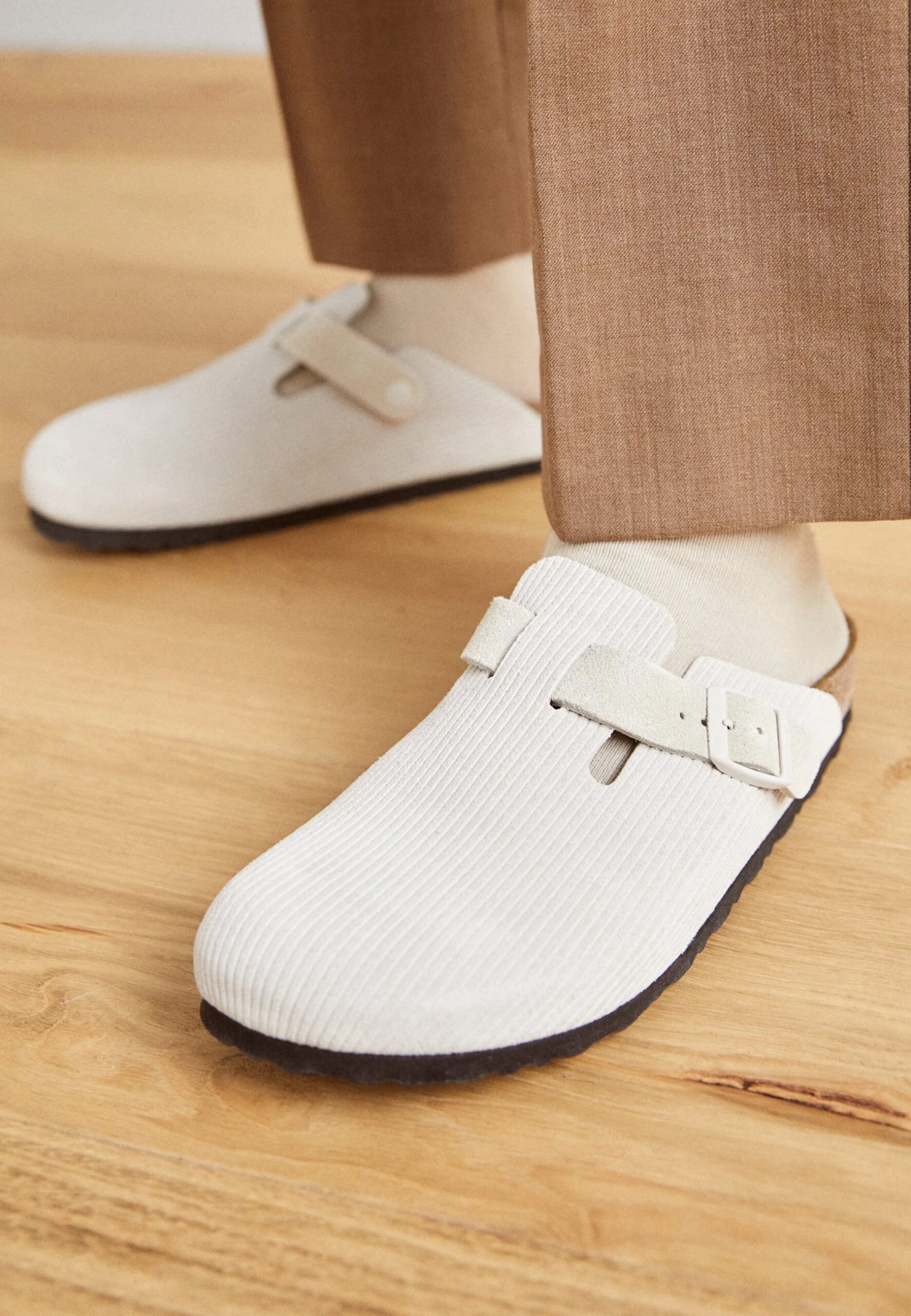 Birkenstock Boston- Pantoffels - Antique White 4 Birkenstock Boston- Pantoffels - Antique White - Afbeelding 2