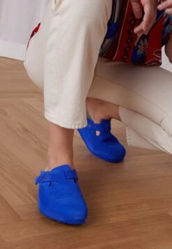 Birkenstock Boston Vl Narrow - Pantoffels - Ultra Blue -Birkenstock Schoen f24b4f67717d4a97abfa2166b52443aa