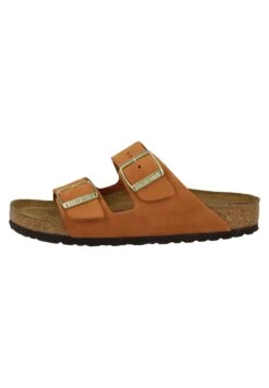 Birkenstock Arizona Sfb Nubuck Narrow - Muiltjes - Pecan