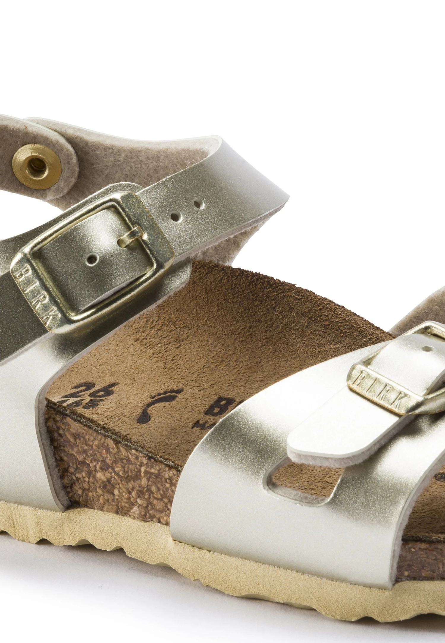 Birkenstock Rio - Sandalen Met Sleehak - Electric Metallic Gold 8 Birkenstock Rio - Sandalen Met Sleehak - Electric Metallic Gold - Afbeelding 6